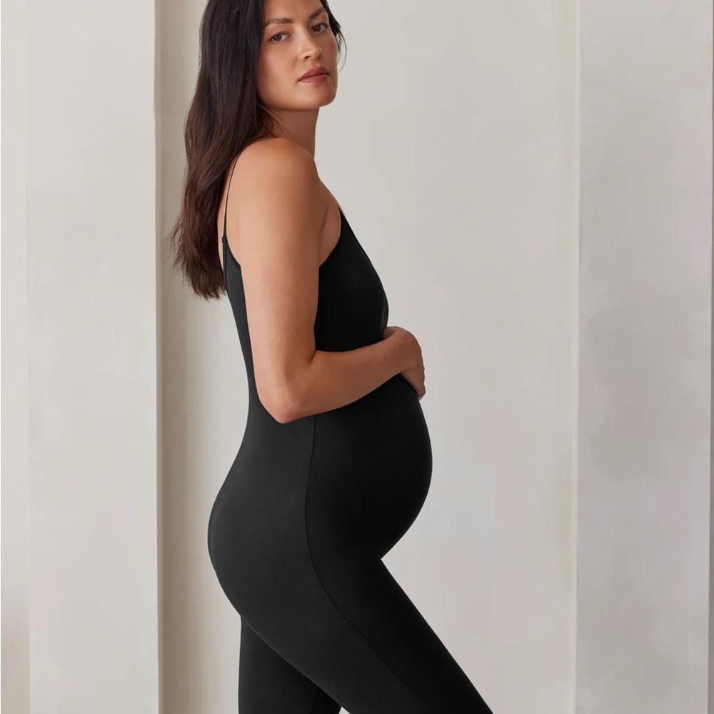 XS black bumpsuit romper